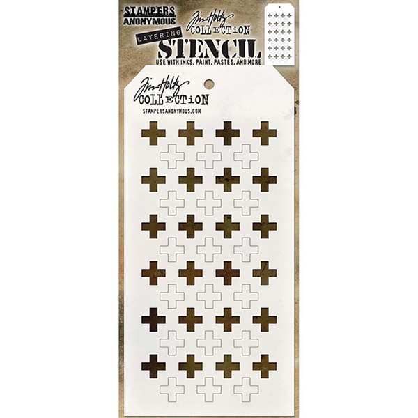 Stampers Anonymous Tim Holtz Layering Stencil - Shifter Plus THS122