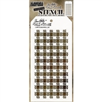 Stampers Anonymous Tim Holtz Layering Stencil - Gingham THS134