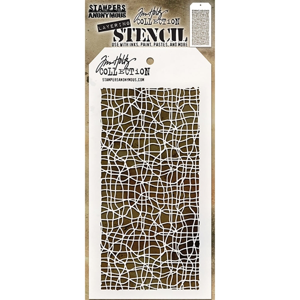 Stampers Anonymous Tim Holtz Stencil - Tangled THS139