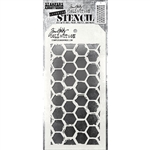 Stampers Anonymous Tim Holtz Layering Stencil - Brush Hex THS166