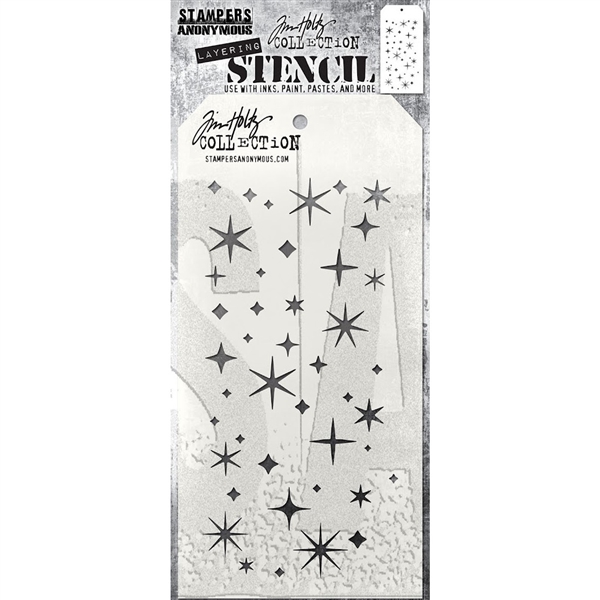 Stampers Anonymous Tim Holtz Layering Stencil Christmas 2023 - Twinkle THS173