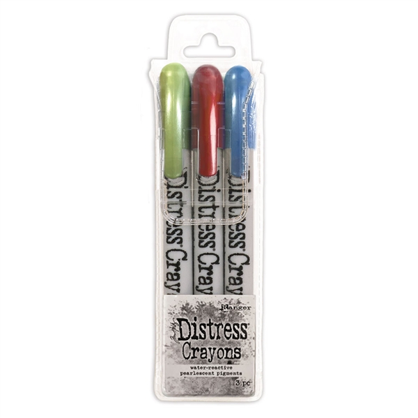 Ranger Tim Holtz Distress Holiday Pearlescent Crayon Set #3 TSCK81173