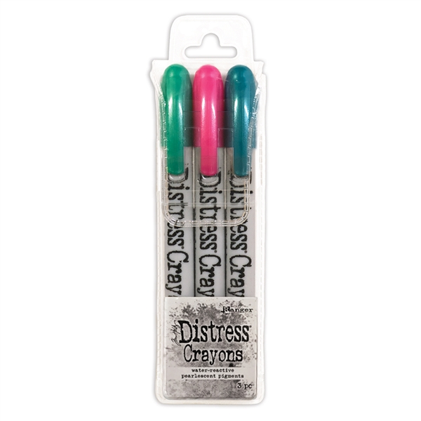 Ranger Tim Holtz Distress Holiday Pearlescent Crayon Set #4 TSCK81180