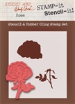 Stampers Anonymous Studio 490 Wendy Vecchi Stamp-it-Stencil-It Rose WVSTST016