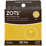 Thermoweb Zots Clear Adhesive Dots, 3D