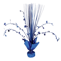 Blue Foil Spray Centerpiece | Party Supplies