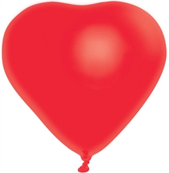 Heart-Shaped 12" Latex Balloons | Valentines supplies