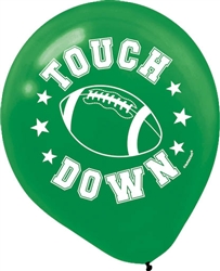 Football Latex 12" Balloons | Touch Down Balloons