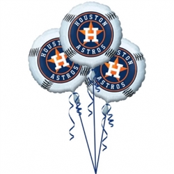 Houston Astros 3-Pack Balloons | Party Supplies