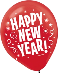 Happy New Year Latex Balloons | New Year's Products
