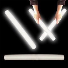 16" Foam White LED Cheer Stick for Sale