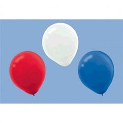 Red/White/Blue Latex Balloons | Party Supplies