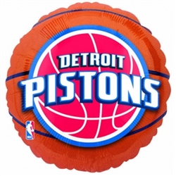 Detroit Pistons Metallic Balloons | Party Supplies