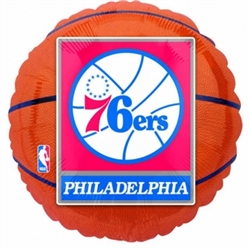 Philadelphia 76ers Metallic Balloons | Party Supplies