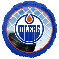 Edmonton Oilers Metallic Balloons | Party Supplies