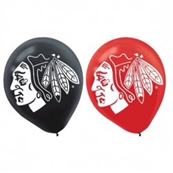 Chicago Blackhawks Latex Balloons | Party Supplies
