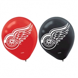 Detroit Red Wings Printed Latex Balloons | Party Supplies