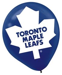 Toronto Maple Leafs Printed Latex Balloons | Party Supplies
