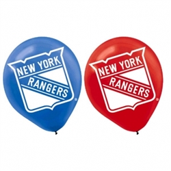 New York Rangers Printed Latex Balloons | Party Supplies