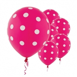 Pink Dot Latex Balloons | Party Supplies