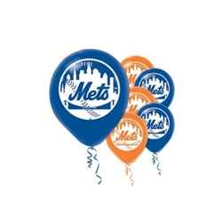 New York Mets Latex Balloons | Party Supplies