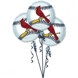 St. Louis Cardinals 3-Pack Balloons | Party Supplies