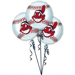 Cleveland Indians 3-Pack Balloons | Party Supplies