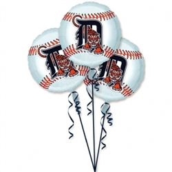 Detroit Tigers 3-Pack Balloons | Party Supplies