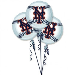 New York Mets 3-Pack Balloons | Party Supplies