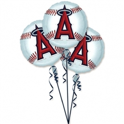LA Angels 3-Pack Balloons | Party Supplies
