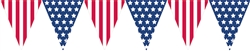 Patriotic Pennant Banner | 4th of July Party Supplies