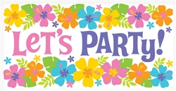 Summer Party Horizontal Plastic Banner | Party Supplies