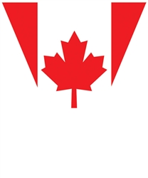 Canadian Flag Plastic Pennant Banner | Party Supplies