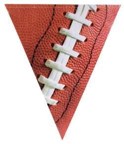 Football Pennant Plastic Banner | Football Party Supplies
