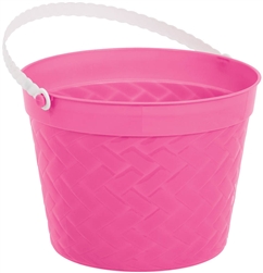 Pink Weave Bucket | Easter