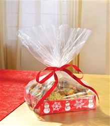 Snowman Treat Tray w/Cello Bag | Party Supplies