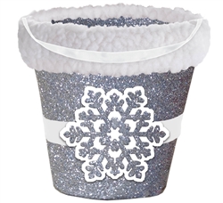 Snowflake Bucket w/Cello | Party Supplies