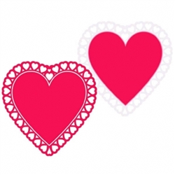 Lace Heart Silhouette Cutout | Valentines decorations