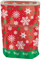 Christmas Snowflake Flings Bin | Party Supplies