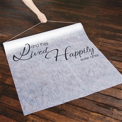 "And They Lived Happily Ever After" Aisle Runner | Party Supplies
