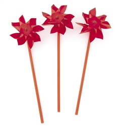 Red Pinwheels | Party Supplies