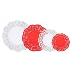 Red & White Doilies Multipack | Party Supplies