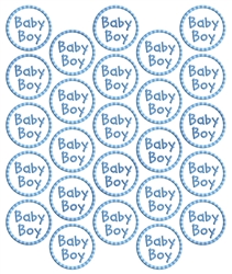 Baby Boy Metallic Seals | Party Supplies