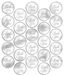 Thank You Clear Hot-Stamped Seals | Party Supplies