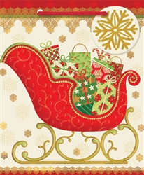 Traditional Santa's Sleigh Small Bags | Party Supplies