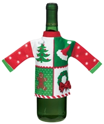 Ugly Sweater Wine Bottle Cover | Party Supplies