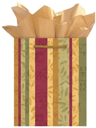 Merlot Stripe Medium Specialty Bags | Party Supplies