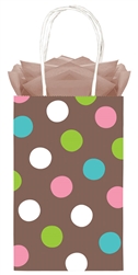 Chocolate Dots Printed Cub Bags | Party Supplies