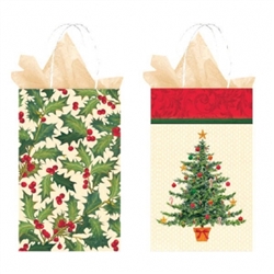 Nostalgic Christmas Petite Printed Paper Bag Assortment | Party Supplies