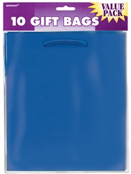 Royal Blue Solid Medium Value Pack Glossy Bags | Party Supplies